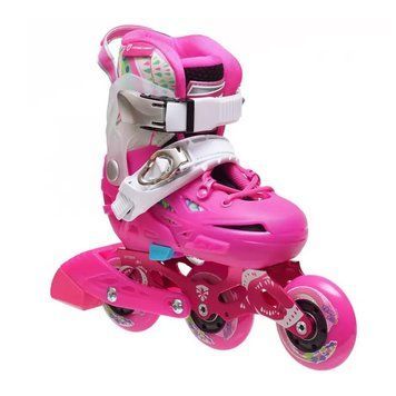Дитячі розсувні ролики Flying Eagle S6T Pink 28-32