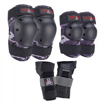 Захисний набір Triple8 Saver Series 3-Pack Charcoal Camo розмір Jr