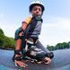 Раздвижные детские ролики Rollerblade Microblade SL размер 28-32 черно-оранжевые
