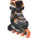 Раздвижные детские ролики Rollerblade Microblade SL размер 28-32 черно-оранжевые