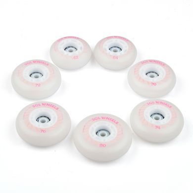 Колеса для дитячих роликів Flying Eagle Sol Pink