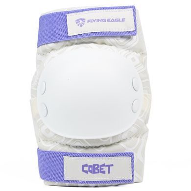 Жіночий захист для роликів Flying Eagle Cobet White Purple комплект