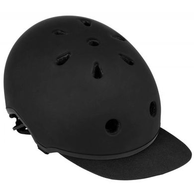 Шлем ENNUI Elite 54-59 cm Black с козырьком