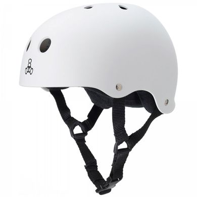Шолом Triple8 White Sweatsaver Helmet Rubber розмір S