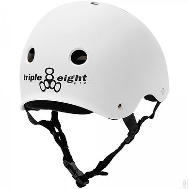 Шолом Triple8 White Sweatsaver Helmet Rubber розмір S