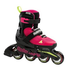 Раздвижные ролики для девочки Rollerblade Microblade 2023 pink-green размер 28-32